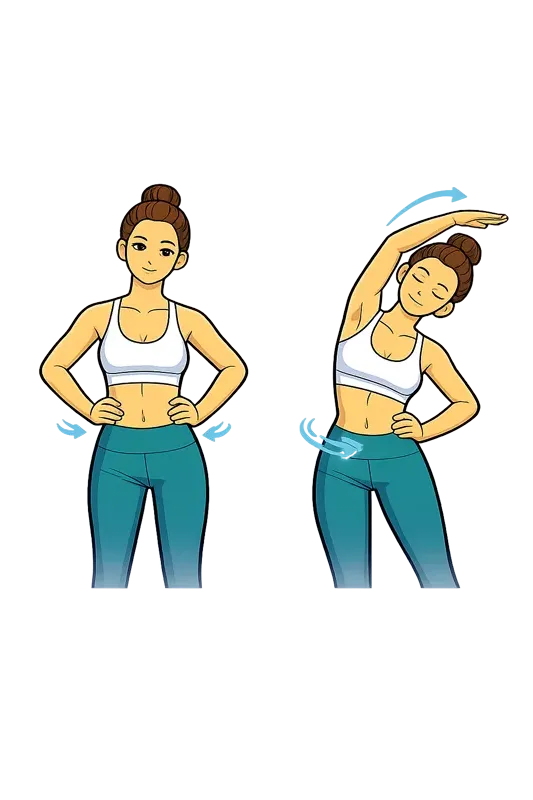 Standing Hip Sway with Side Bend