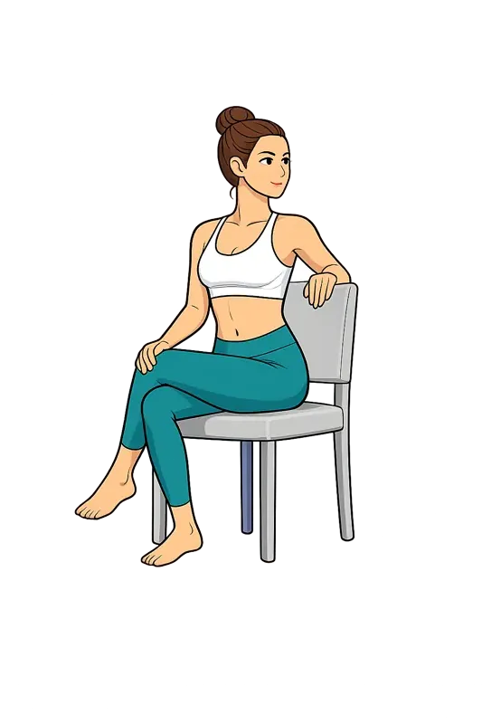 Seated Spinal Twist for Mental Clarity
